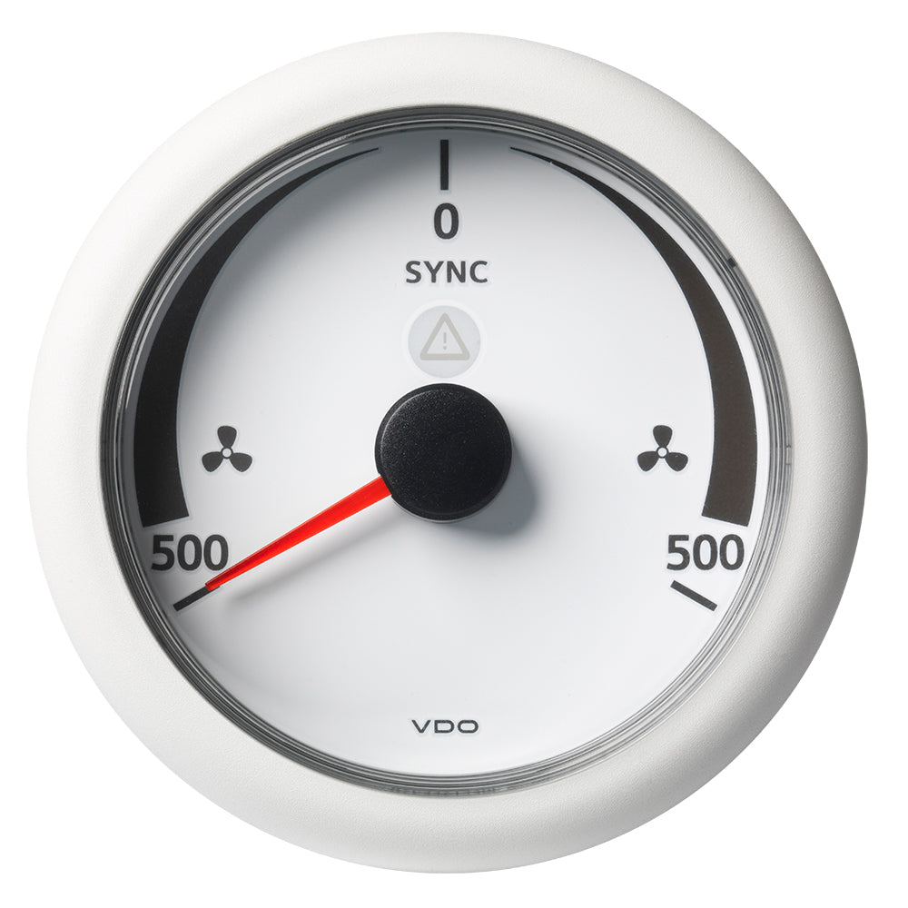 Veratron 3-3/8" (85MM) ViewLine Synchronizer -500/+500 RPM - 8 to 32V - White Dial  Bezel [A2C59512403] - Premium Gauges from Veratron - Just $89.99! 