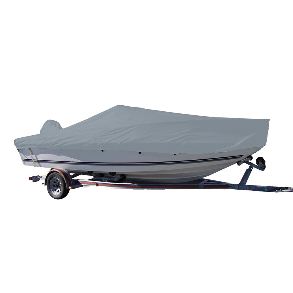 Carver Performance Poly-Guard Styled-to-Fit Boat Cover f/20.5 V-Hull Center Console Fishing Boat - Grey [70020P-10] - Boat Outfitting, Boat Outfitting | Winter Covers, Brand_Carver by Covercraft, Clearance, Specials, Winterizing, Winterizing | Winter Covers - Carver by Covercraft - Winter Covers