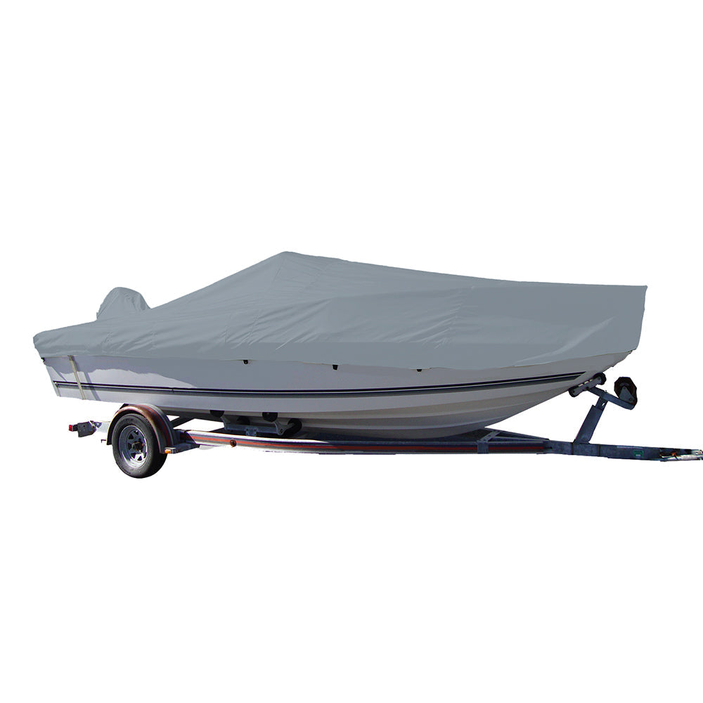 Carver Performance Poly-Guard Styled-to-Fit Boat Cover f/20.5 V-Hull Center Console Fishing Boat - Grey [70020P-10] - Premium Winter Covers from Carver by Covercraft - Just $202.99! 