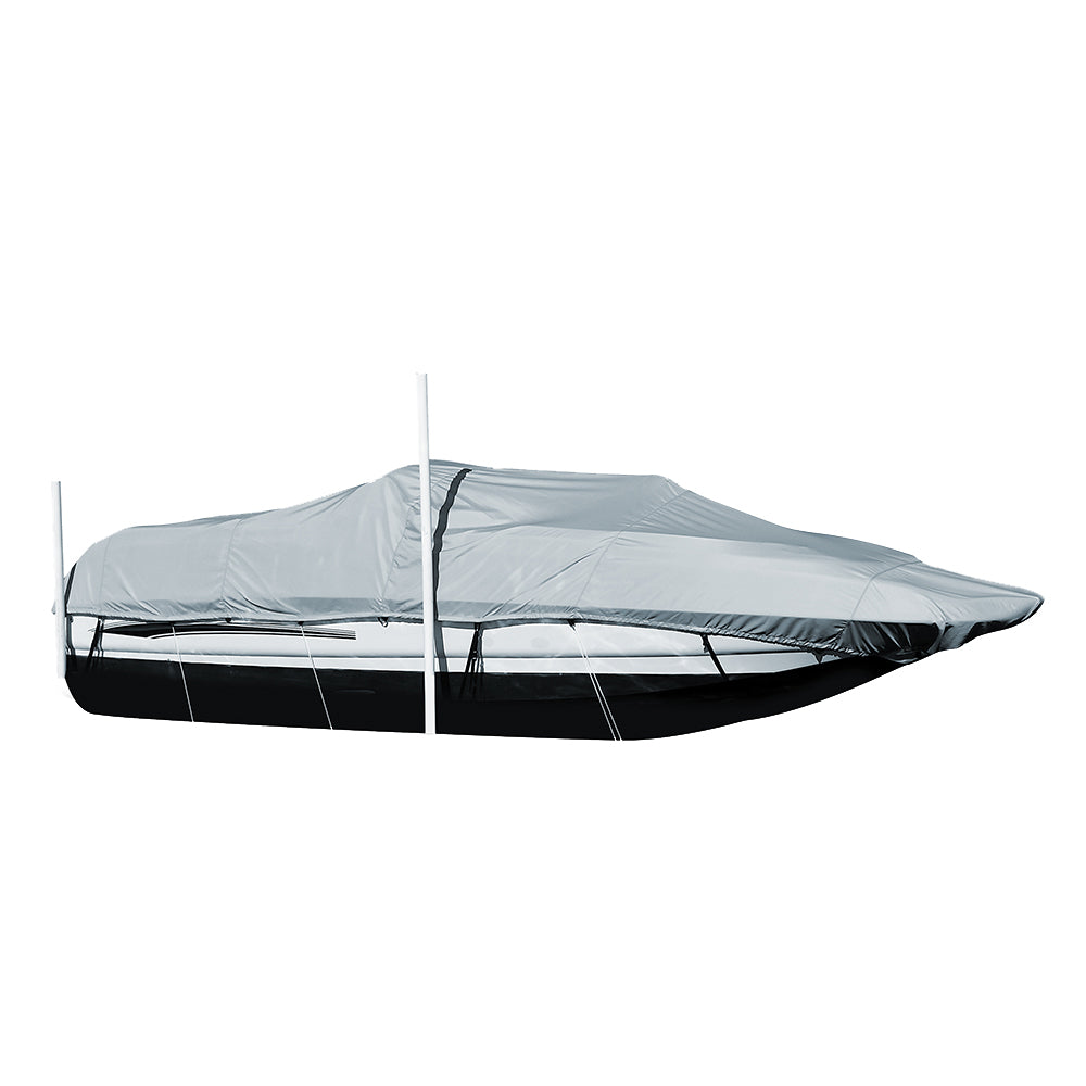 Carver Performance Poly-Guard Styled-to-Fit Boat Cover f/20.5 Sterndrive Deck Boats w/Walk-Thru Windshield - Grey [95120P-10] - Premium Winter Covers from Carver by Covercraft - Just $271.99! 