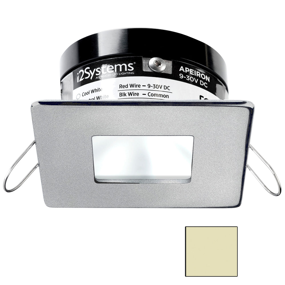 i2Systems Apeiron PRO A503 - 3W Spring Mount Light - Square/Square - Warm White - Brushed Nickel Finish [A503-44CBBR] - Premium Dome/Down Lights from I2Systems Inc - Just $95.99! 