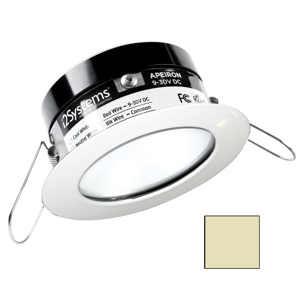 i2Systems Apeiron PRO A503 - 3W Spring Mount Light - Round - Warm White - White Finish [A503-31CBBR] - Premium Dome/Down Lights from I2Systems Inc - Just $95.99! 