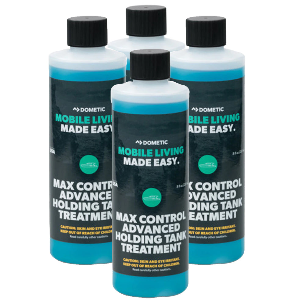 Dometic Max Control Holding Tank Deodorant - Four (4) Pack of 8oz Bottles [379700029] - Premium Cleaning from Dometic - Just $35.99! 