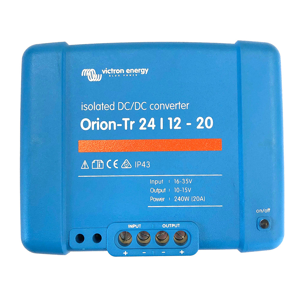 Victron Orion-TR DC-DC Converter - 24 VDC to 12 VDC - 20AMP Isolated [ORI241224110] - Premium DC to DC Converters from Victron Energy - Just $113.90! 