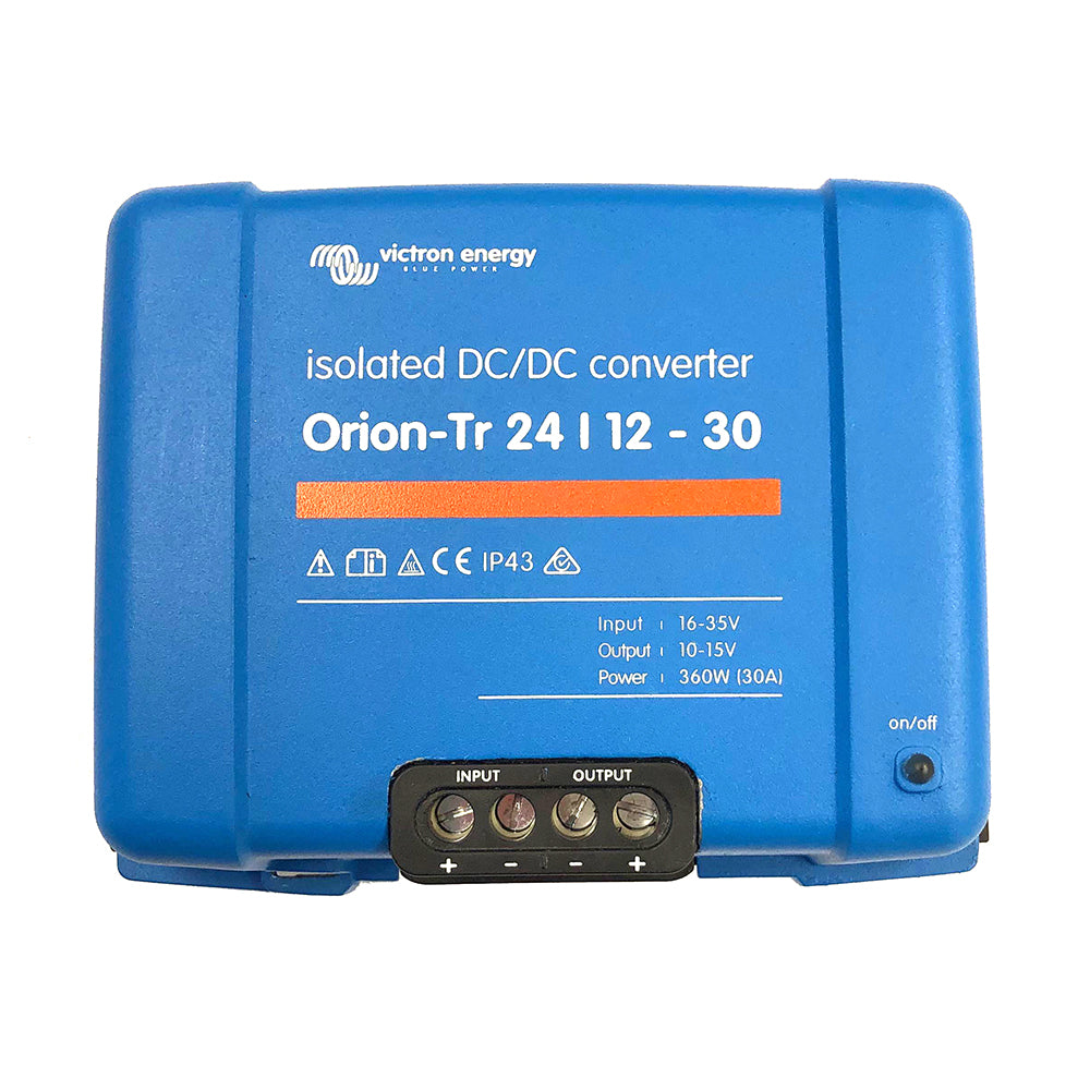 Victron Orion-TR DC-DC Converter - 24 VDC to 12 VDC - 30AMP Isolated [ORI241240110] - Premium DC to DC Converters from Victron Energy - Just $201.45! 