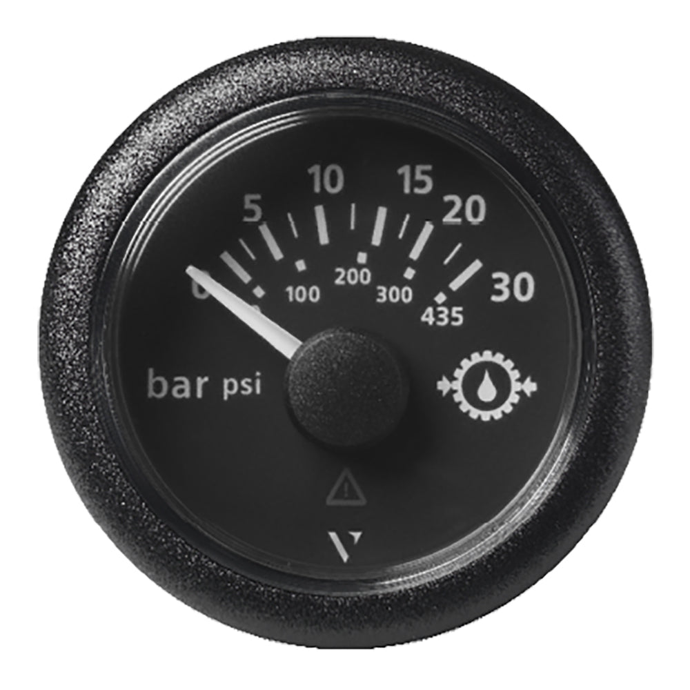 Veratron 52MM (2-1/16") ViewLine Transmission Oil Pressure 30 Bar/435 PSI - Black Dial  Round Bezel [A2C59514141] - Premium Gauges from Veratron - Just $54.89! 