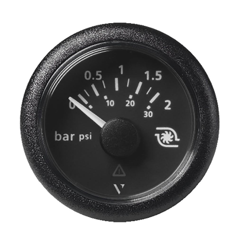 Veratron 52MM (2-1/16") ViewLine Boost Pressure Gauge 2 Bar/30 PSI - Black Dial  Round Bezel [A2C59514149] - Premium Gauges from Veratron - Just $54.89! 