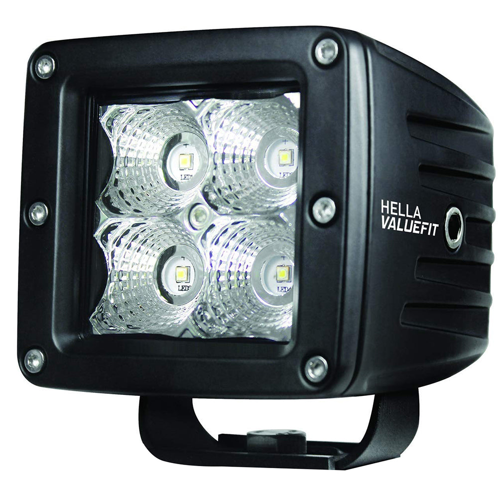 Hella Marine Value Fit LED 4 Cube Flood Light - Black [357204031] - Premium Lighting from Hella Marine - Just $45.99! 