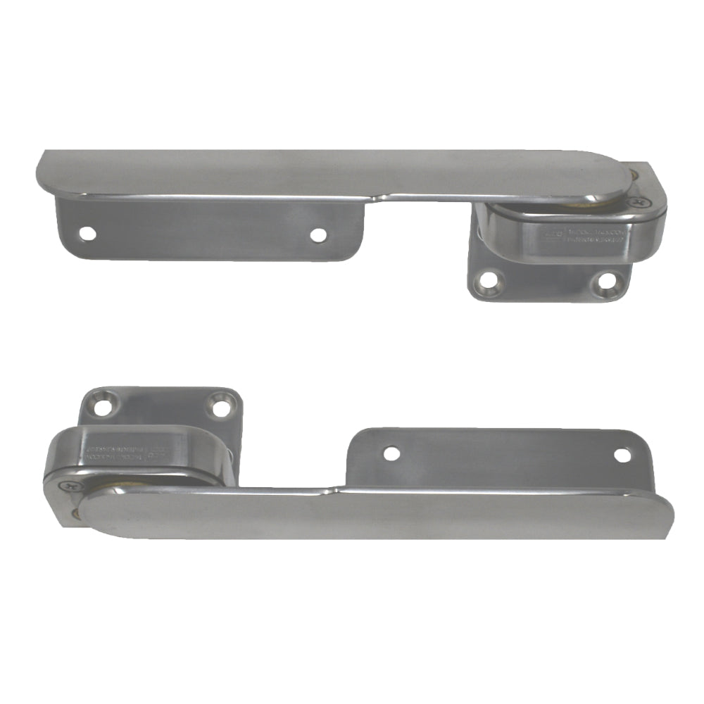 TACO Command Ratchet Hinges - 9-3/8" - Polished 316 Stainless Steel - Pair [H25-0016] - Premium Hinges from TACO Marine - Just $374.99! 