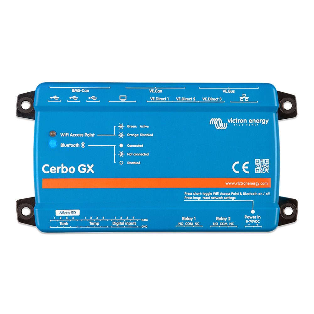 Victron Cerbo GX Communications Center w/ BMS-CAN Port, Tank Level Inputs, Digital Inputs, and Temperature Sense [BPP900450100] - Premium Accessories from Victron Energy - Just $275.40! 