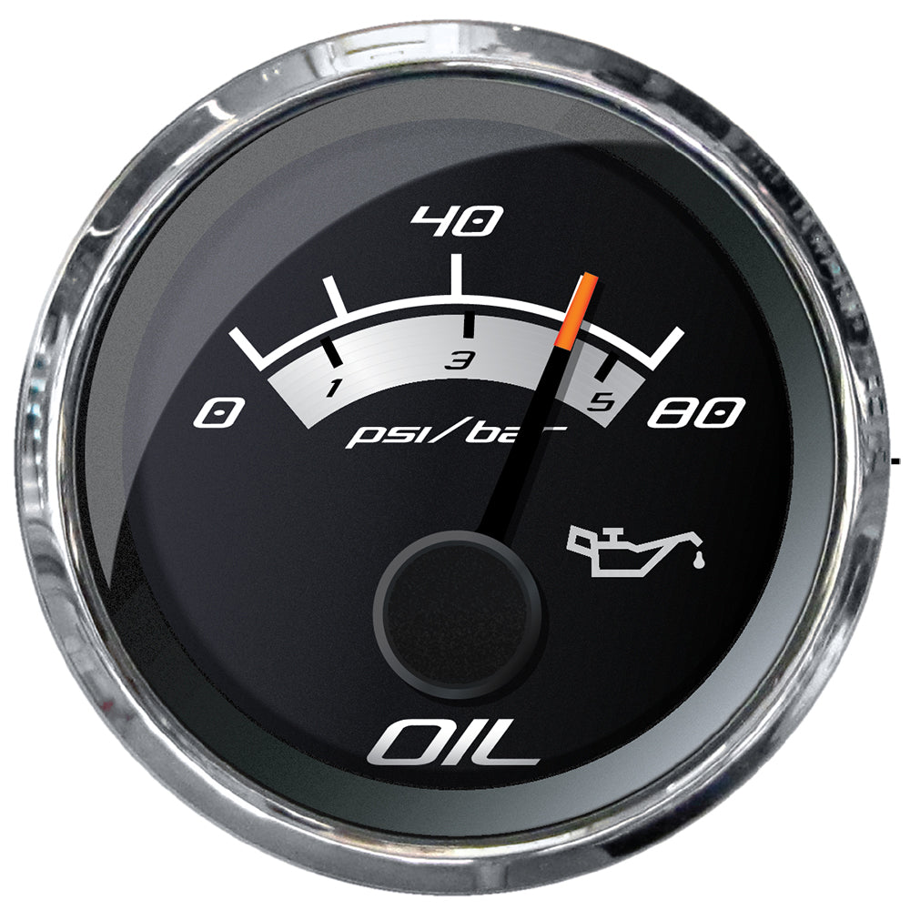 Faria Platinum 2" Oil Pressure Gauge - 80 PSI [22024] - Premium Gauges from Faria Beede Instruments - Just $59.99! 