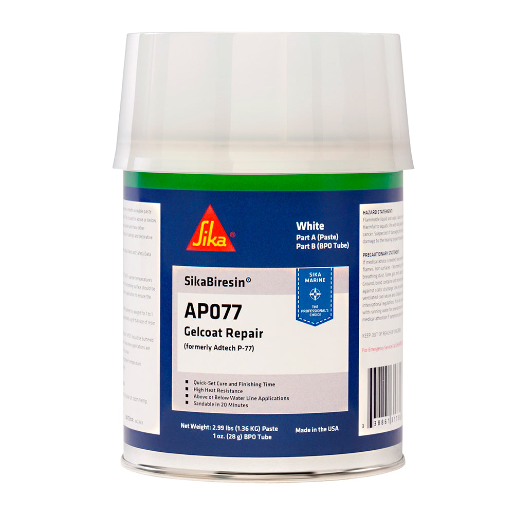 Sika SikaBiresin AP077 + BPO Cream Hardener - White - Quart [611547] - Premium Adhesive/Sealants from Sika - Just $50.99! Shop now at Boat Gear Depot