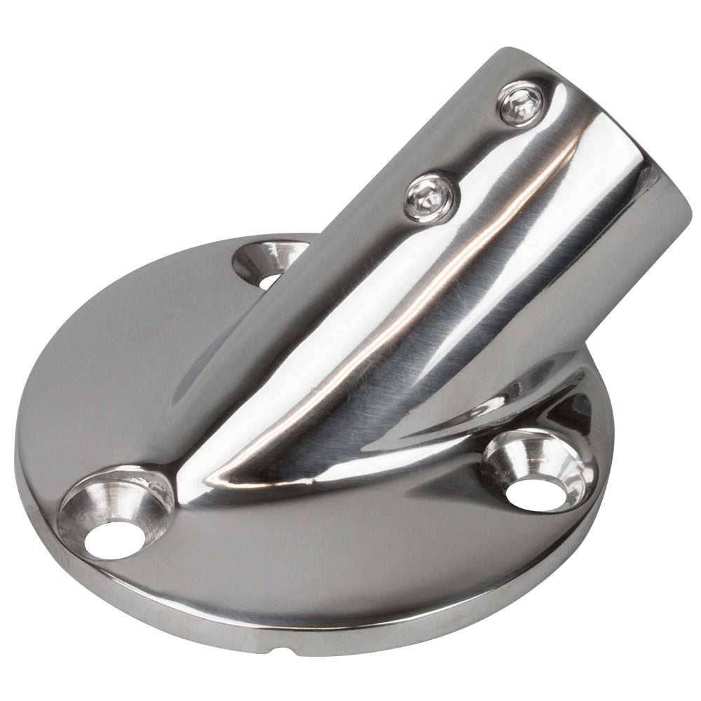 Sea-Dog Rail Base Fitting 2-3/4" Round Base 30 316 Stainless Steel - 1" OD [280301-1] - Premium Rail Fittings from Sea-Dog - Just $19.99! 