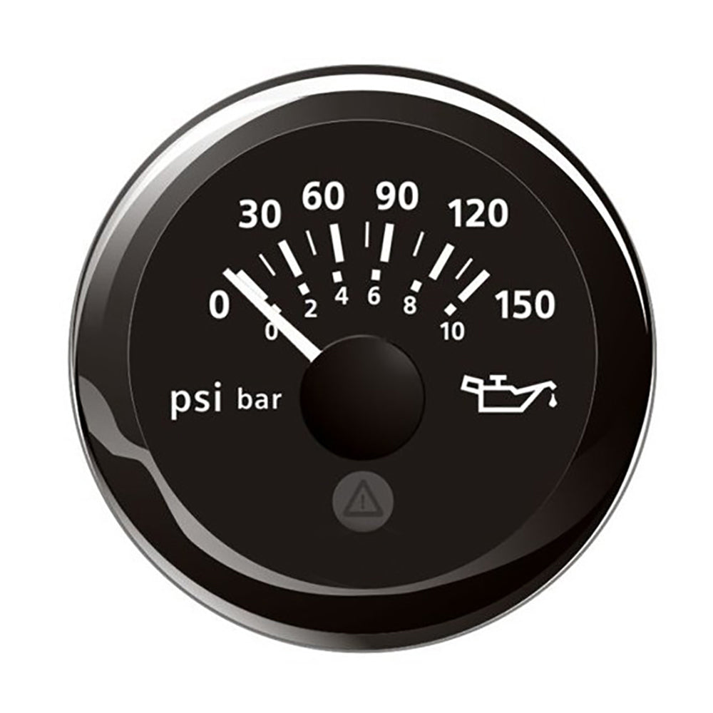 Veratron 52MM (2-1/16") ViewLine Oil Pressure Indicator 0 to 150 PSI - Black Dial  Round Bezel [A2C59514118] - Premium Gauges from Veratron - Just $54.89! 