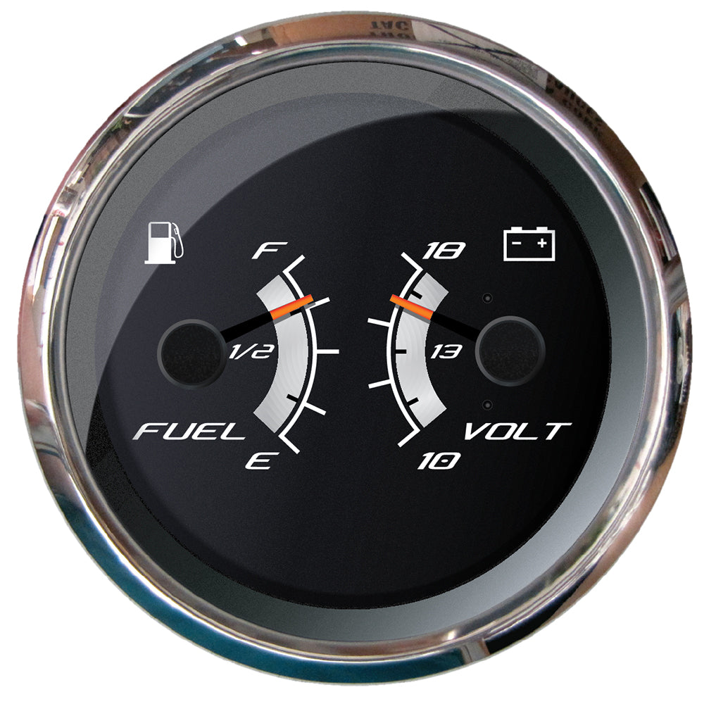 Faria Platinum 4" Multi-Function - Fuel Level  Voltmeter [22013] - Premium Gauges from Faria Beede Instruments - Just $128.99! 