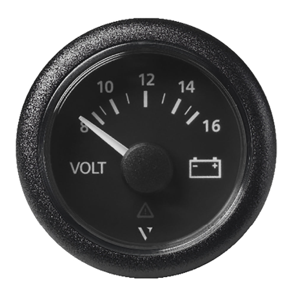 Veratron 52 MM (2-1/16") ViewLine Voltmeter - 8 to16V - Black Dial  Bezel [A2C59512545] - Premium Gauges from Veratron - Just $54.89! 