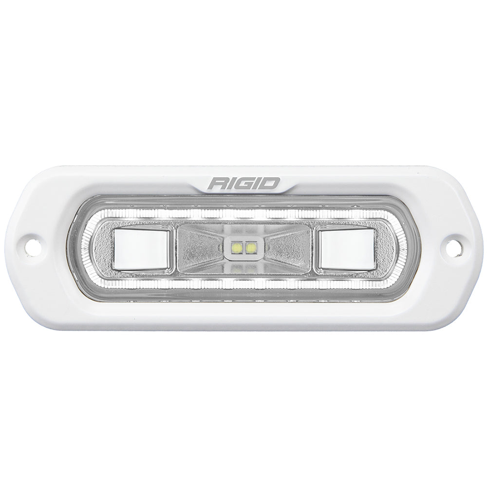 RIGID Industries SR-L Series Marine Spreader Light - White Flush Mount - White Light w/White Halo [51200] - Premium Flood/Spreader Lights from RIGID Industries - Just $179.99! 