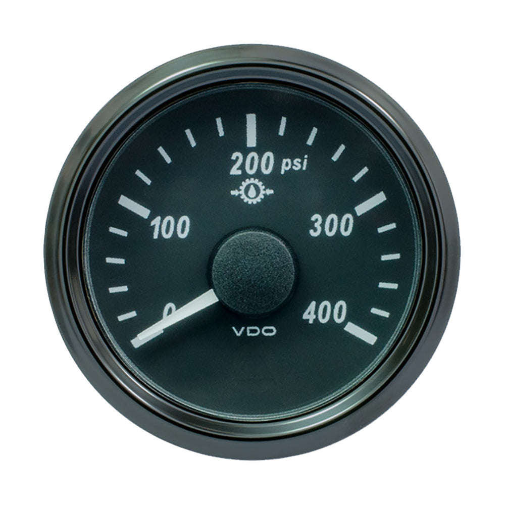 VDO SingleViu 52mm (2-1/16") Oil Pressure Gauge - 400 PSI - 0-180 Ohm [A2C3833500030] - Premium Gauges from VDO - Just $100.99! 