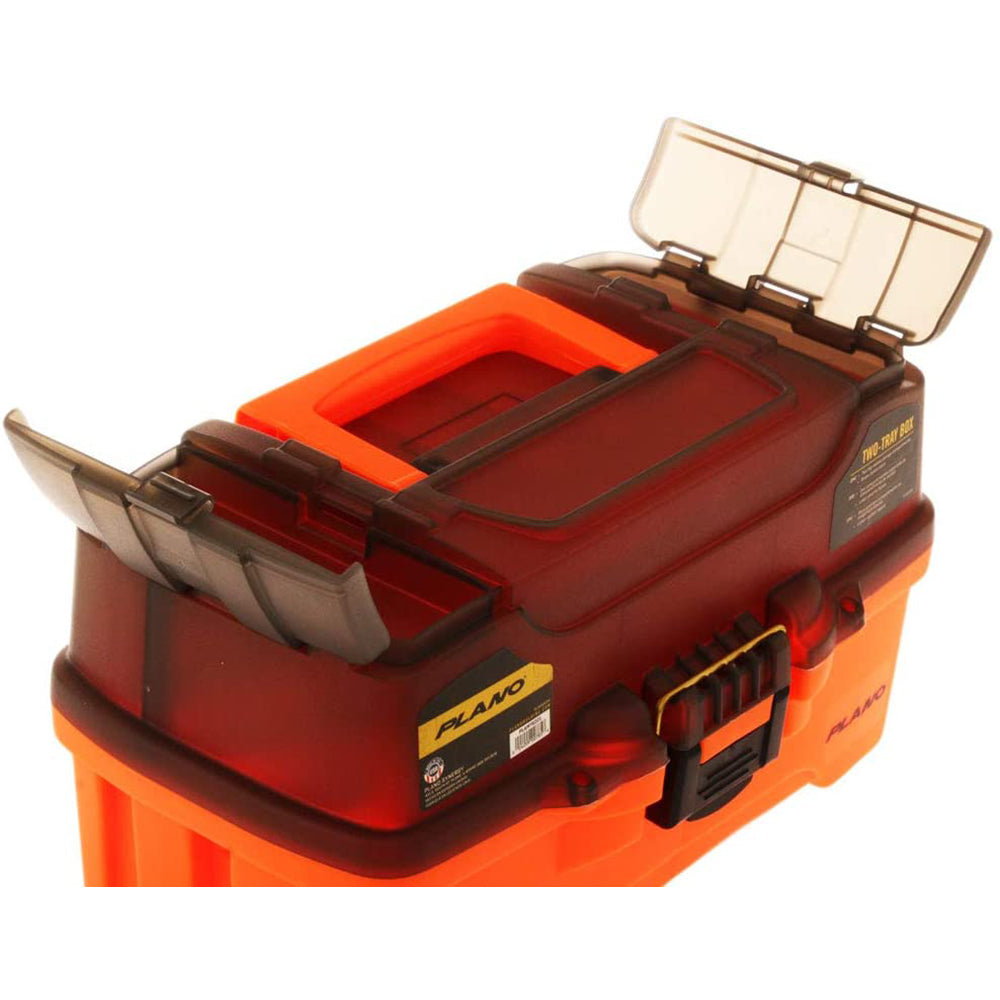 Plano 2-Tray Tackle Box w/Dual Top Access - Smoke  Bright Orange [PLAMT6221] - Premium Tackle Storage from Plano - Just $18.99! 