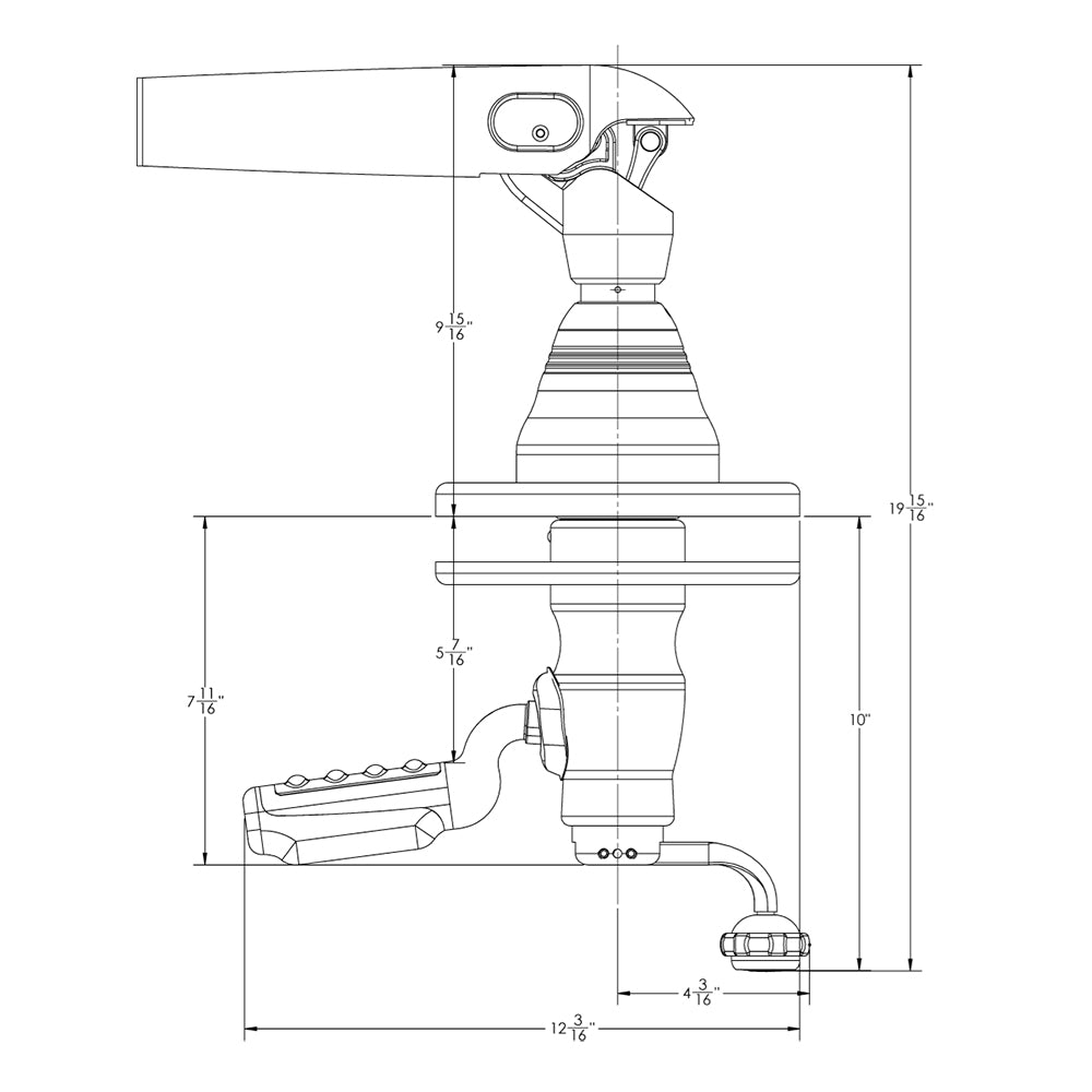 TACO GS-500 Grand Slam Outrigger Mounts *Only Accepts CF-HD Poles [GS-500] - Premium Outriggers from TACO Marine - Just $3153.99! 