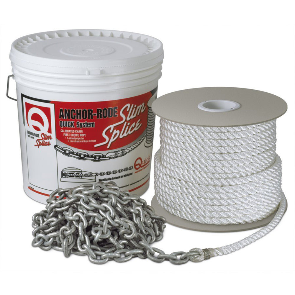 Quick Anchor Rode 20 - 7mm Chain - 100 - 1/2" 3 Plait Rope [FVC070312210Q00] - Premium Rope & Chain from Quick - Just $232.99! 