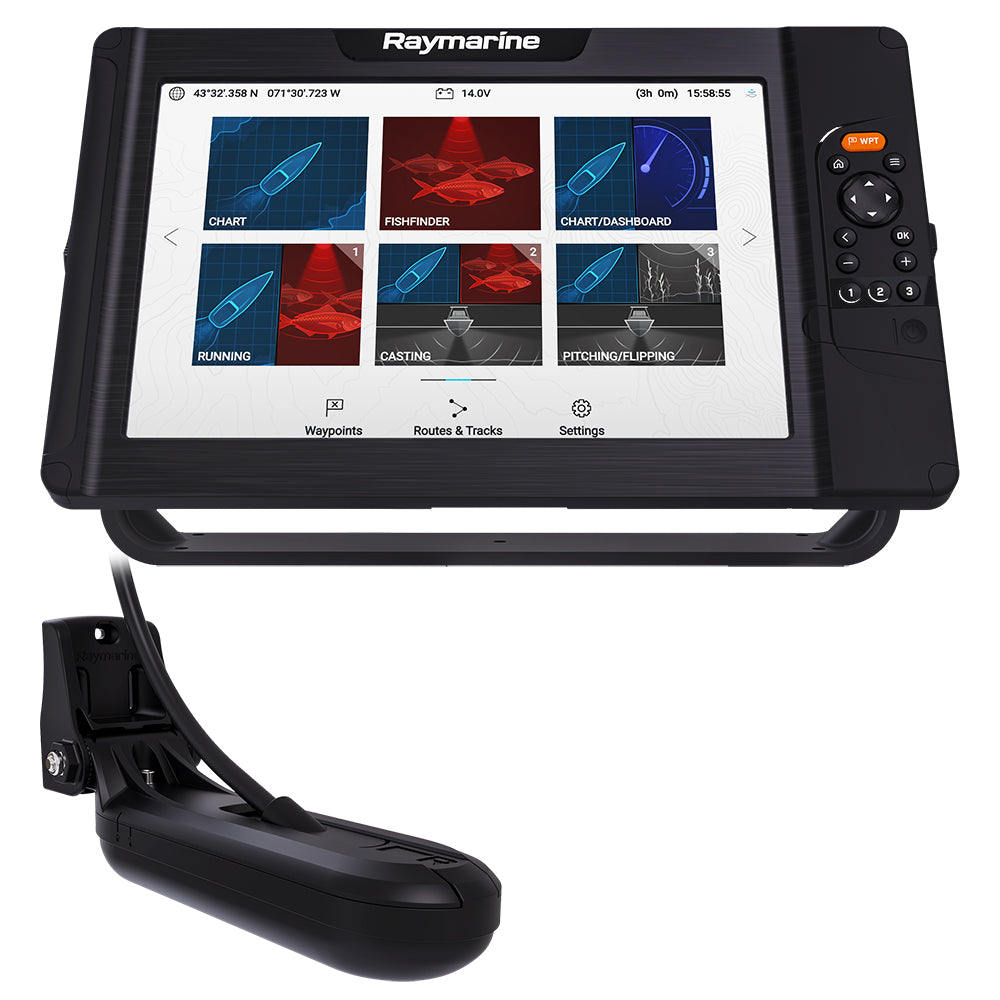 Raymarine Element 12 HV Combo w/HV-100 Transom Mount Transducer  Lighthouse North America Chart [E70536-05-102] - Premium GPS - Fishfinder Combos from Raymarine - Just $897.99! 