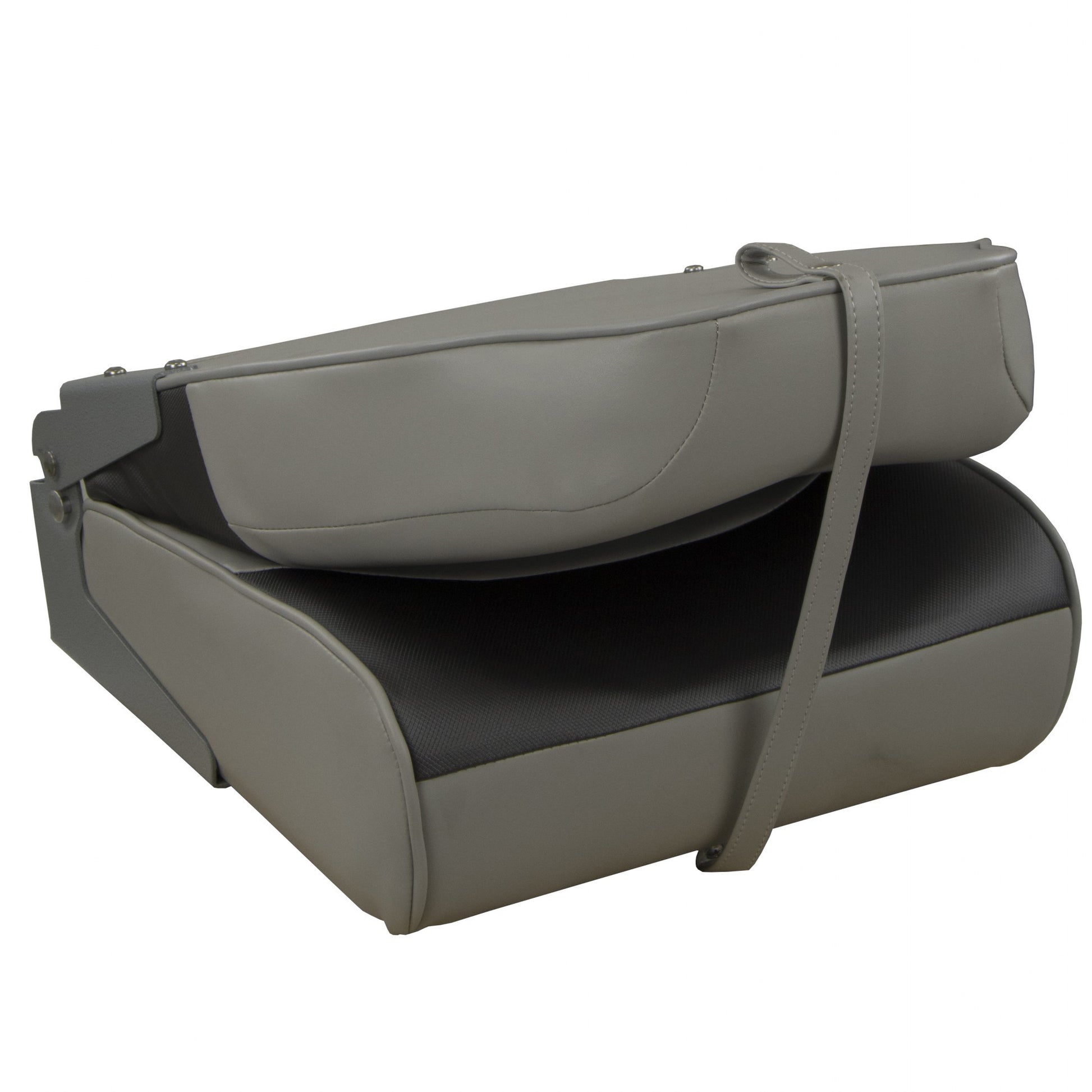 Springfield Premium Wave Folding Seat - Grey w/Meteor Stripe [1062034] - Premium Seating from Springfield Marine - Just $113.99! 