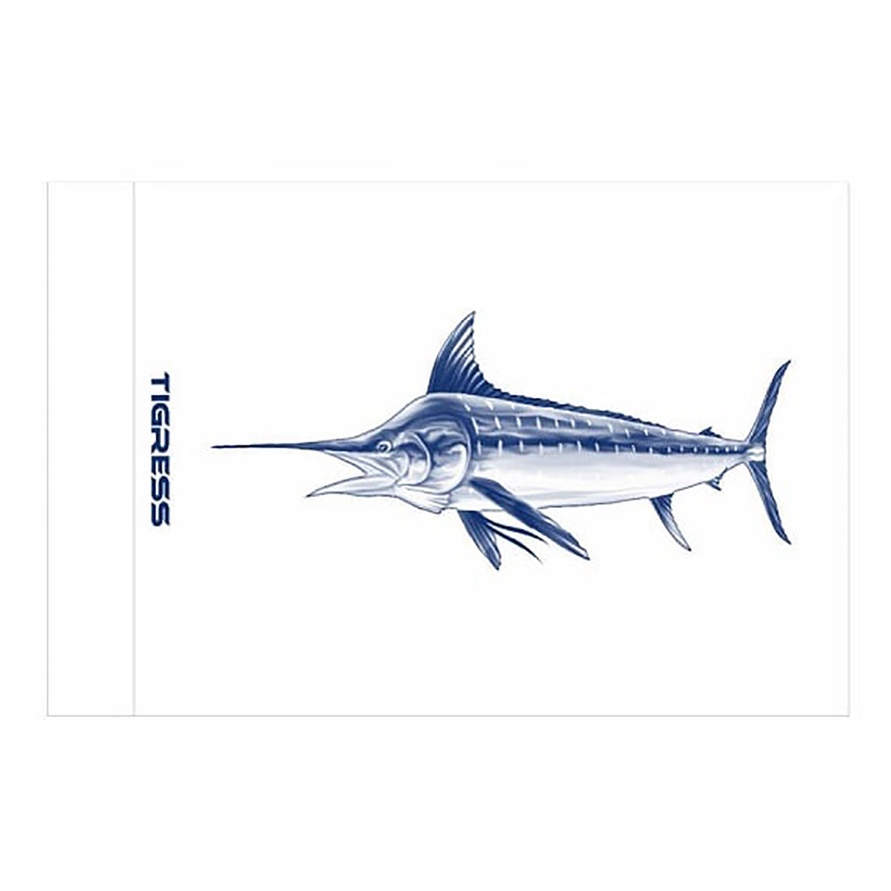 Tigress White Marlin Release Flag - 12" x 18" [88421] - Premium Fishing Accessories from Tigress - Just $21.99! 