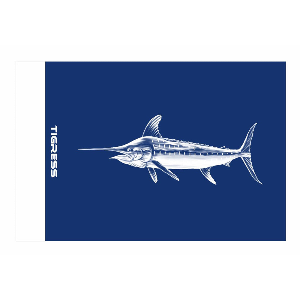 Tigress Blue Marlin Release Flag - 12" x 18" [88422] - Premium Fishing Accessories from Tigress - Just $21.99! 