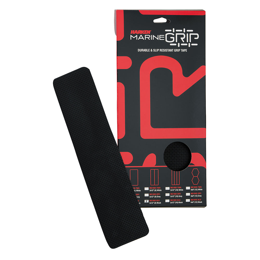 Harken Marine Grip Tape - 3 x 12" - Black - 8 Pieces [MG1003-BLK] - Premium Accessories from Harken - Just $45.75! 