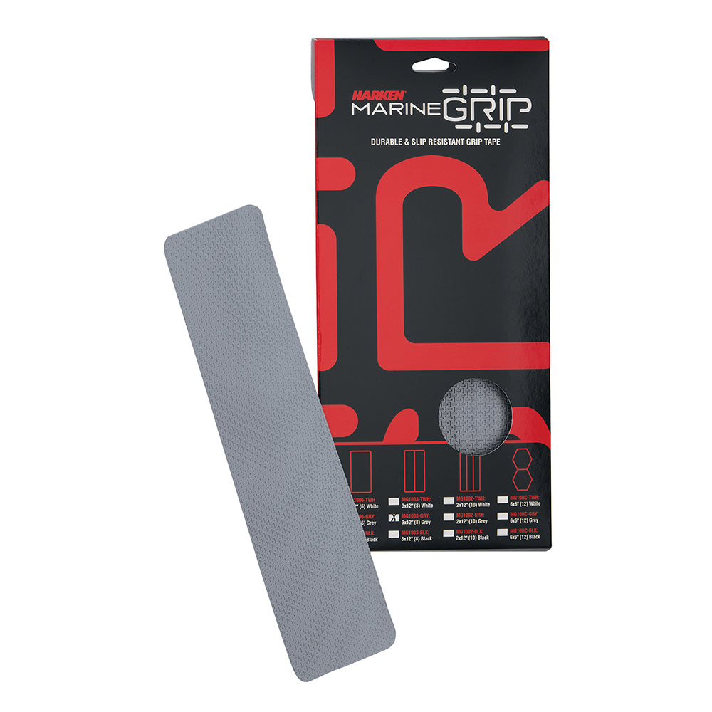 Harken Marine Grip Tape - 3 x 12" - Grey - 8 Pieces [MG1003-GRY] - Premium Accessories from Harken - Just $46.90! 