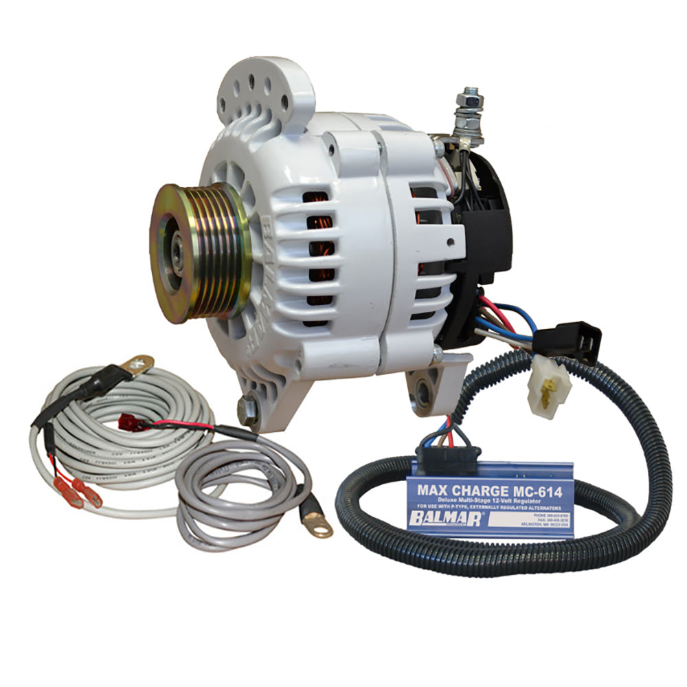 Balmar Alternator 120 AMP 12V 3.15" Dual Foot Saddle K6 Pulley Regulator  Temp Sensor [60-YP-MC-120-K6] - Premium Alternators from Balmar - Just $1003! 