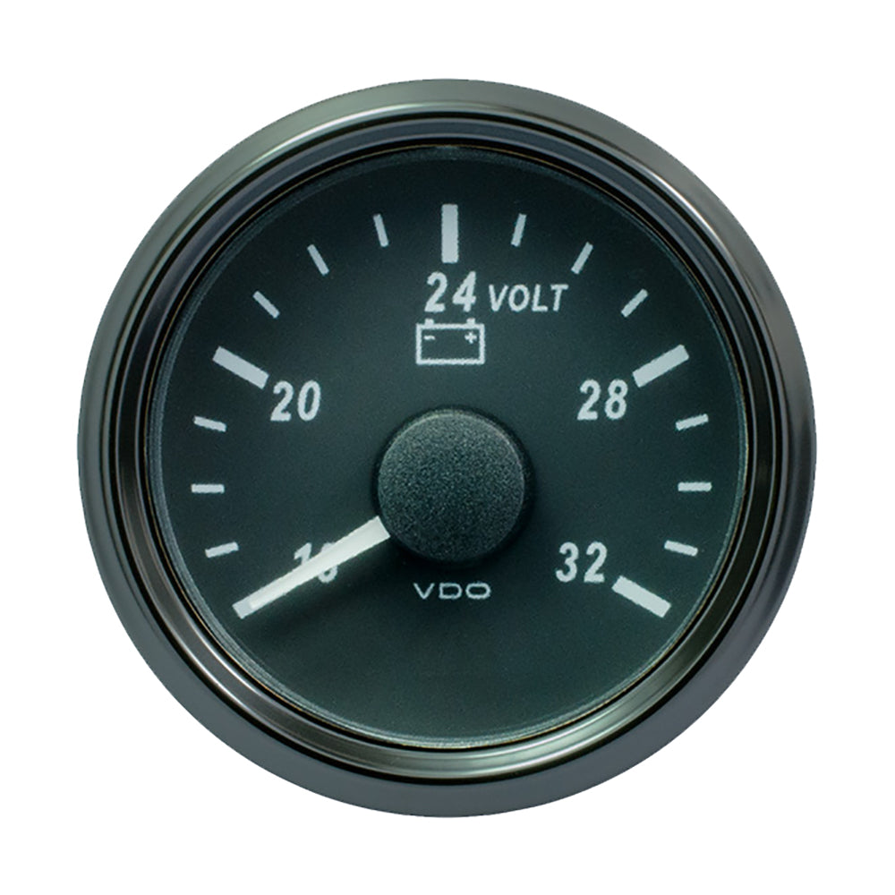 VDO SingleViu 52mm (2-1/16") Voltmeter f/24V Systems - 32V [A2C3832780030] - Premium Gauges from VDO - Just $92.99! 