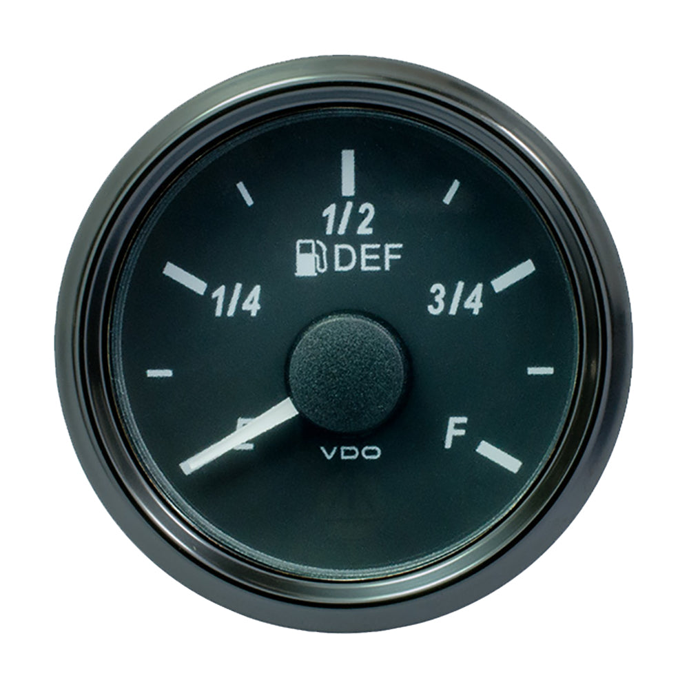 VDO SingleViu 52mm (2-1/16") DEF Level Gauge - 240-33 Ohm [A2C3832750030] - Premium Gauges from VDO - Just $92.99! 