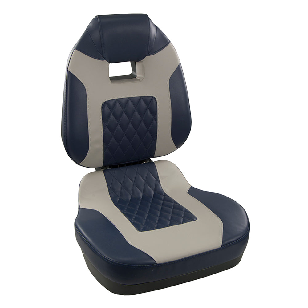 Springfield Fish Pro II High Back Folding Seat - Blue/Grey [1041419] - Premium Seating from Springfield Marine - Just $262.99! 