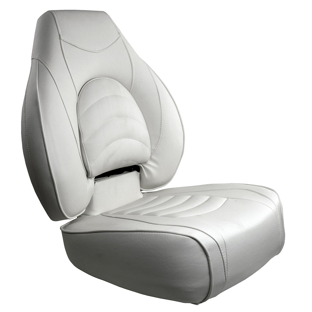 Springfield Fish Pro High Back Folding Seat - White [1041606-1] - Premium Seating from Springfield Marine - Just $271.99! 