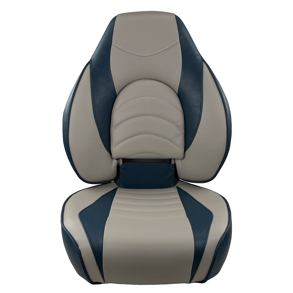 Springfield Fish Pro High Back Folding Seat - Blue/Grey [1041631-1] - Premium Seating from Springfield Marine - Just $271.99! 