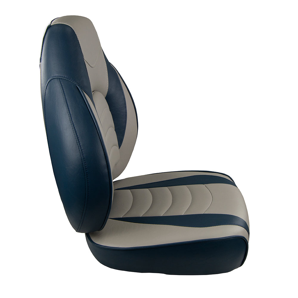 Springfield Fish Pro High Back Folding Seat - Blue/Grey [1041631-1] - Premium Seating from Springfield Marine - Just $271.99! 