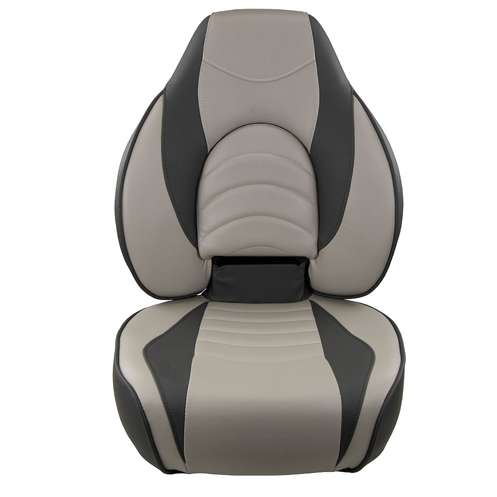 Springfield Fish Pro High Back Folding Seat - Charcoal/Grey [1041634-1] - Premium Seating from Springfield Marine - Just $271.99! 