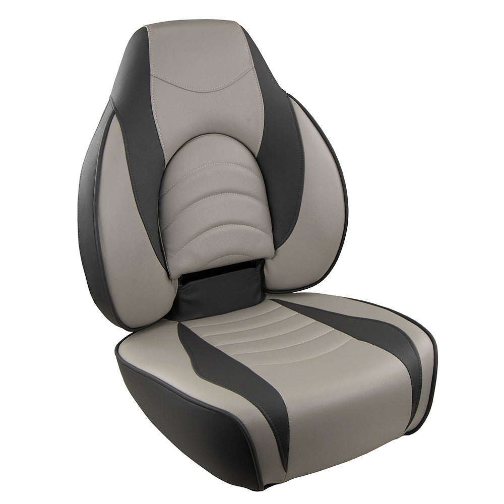 Springfield Fish Pro High Back Folding Seat - Charcoal/Grey [1041634-1] - Premium Seating from Springfield Marine - Just $271.99! 