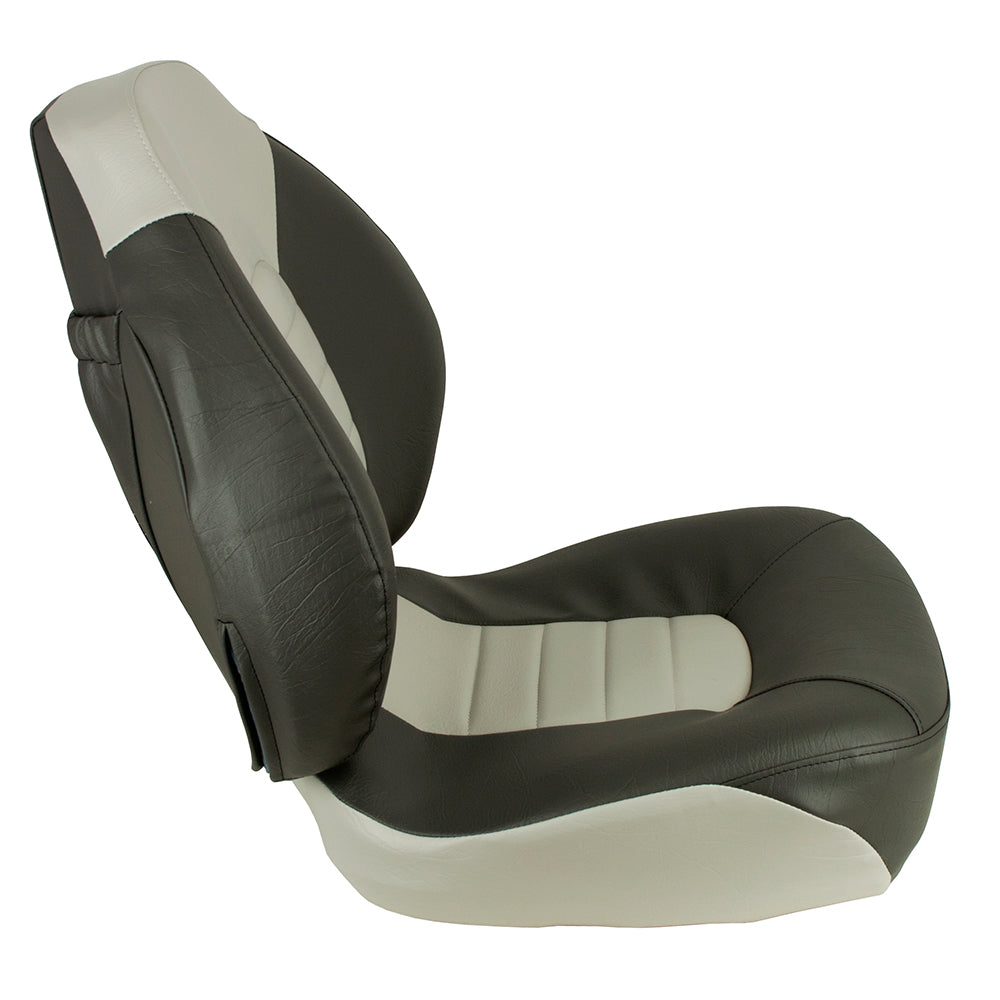 Springfield Fish Pro Mid Back Folding Seat - Charcoal/Grey [1041733] - Premium Seating from Springfield Marine - Just $249.99! 