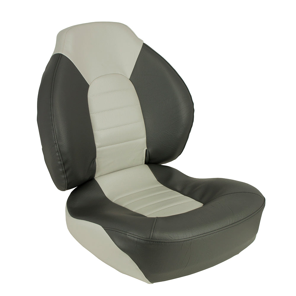 Springfield Fish Pro Mid Back Folding Seat - Charcoal/Grey [1041733] - Premium Seating from Springfield Marine - Just $249.99! 