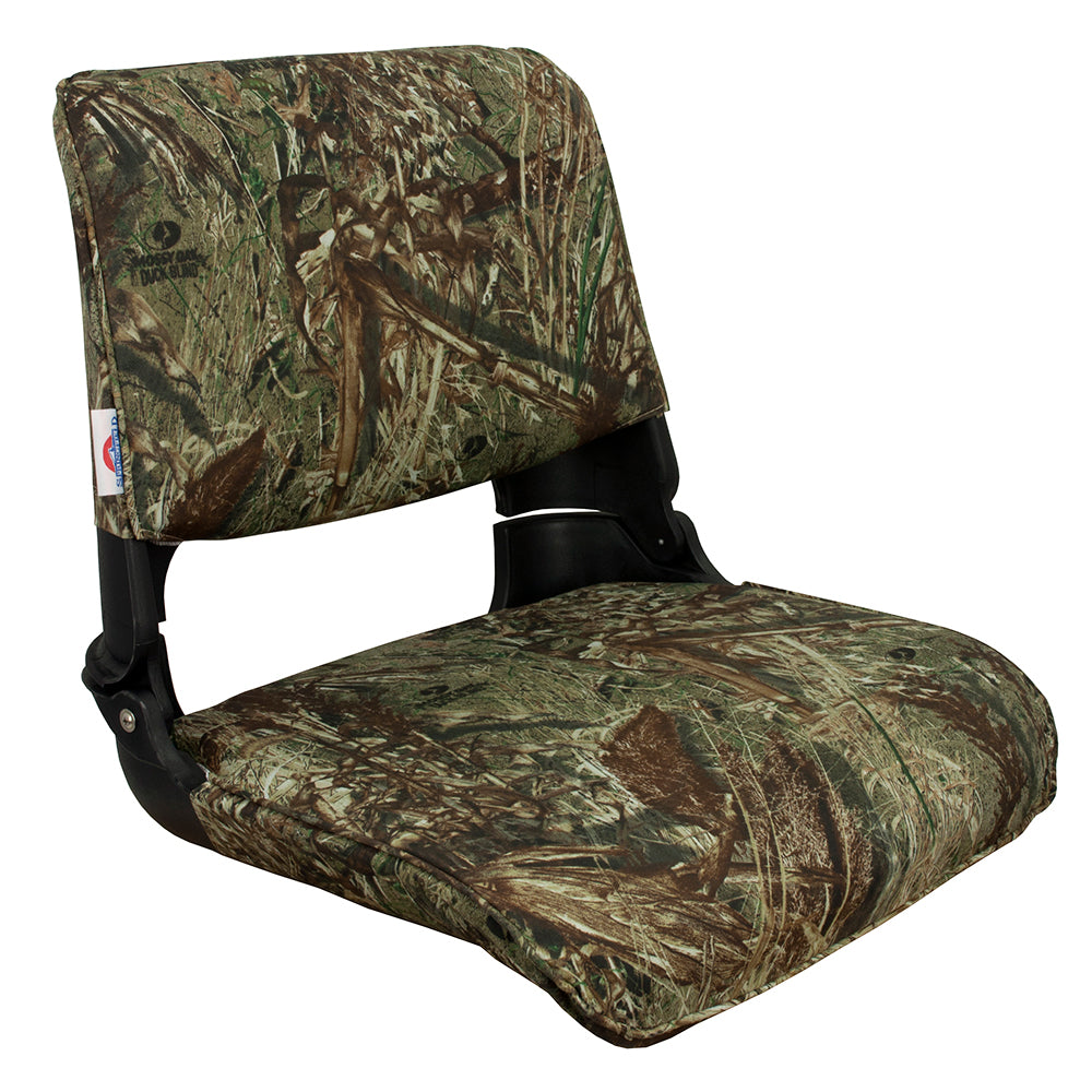 Springfield Skipper Premiun Folding Seat - Mossy Oak Duck Blind w/Black Shell [1061021] - Premium Seating from Springfield Marine - Just $126.99! 