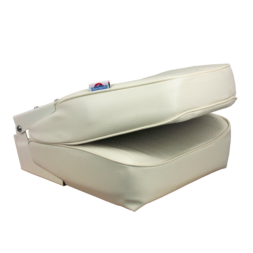 Springfield High Back Folding Seat - White [1040649] - Premium Seating from Springfield Marine - Just $101.99! 