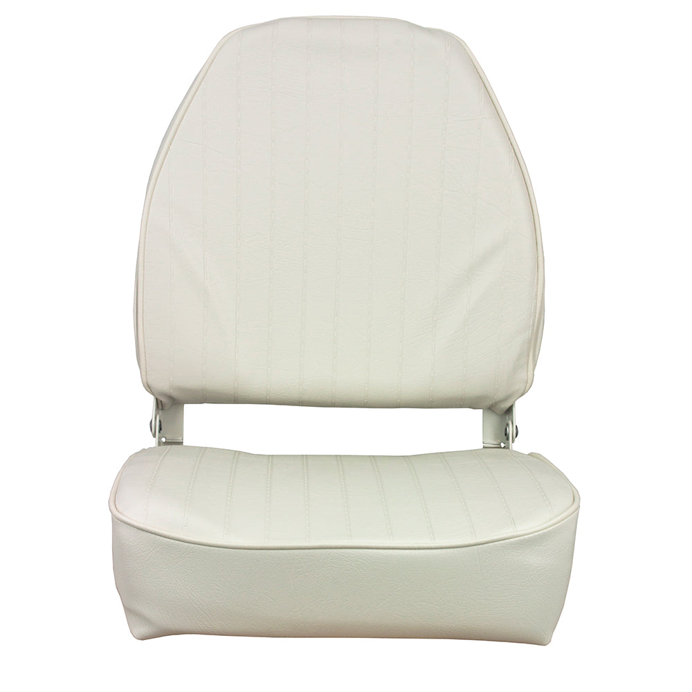 Springfield High Back Folding Seat - White [1040649] - Premium Seating from Springfield Marine - Just $101.99! 