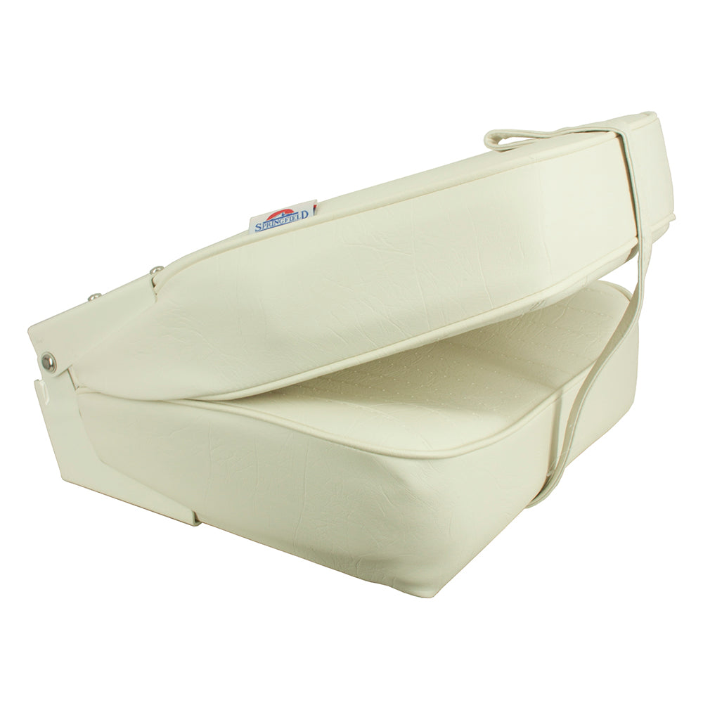 Springfield High Back Folding Seat - White [1040649] - Premium Seating from Springfield Marine - Just $101.99! 