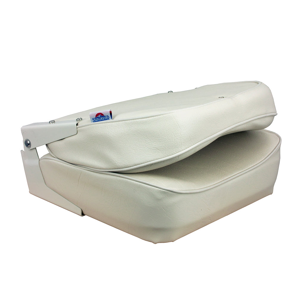 Springfield Economy Folding Seat - White [1040629] - Premium Seating from Springfield Marine - Just $81.99! 