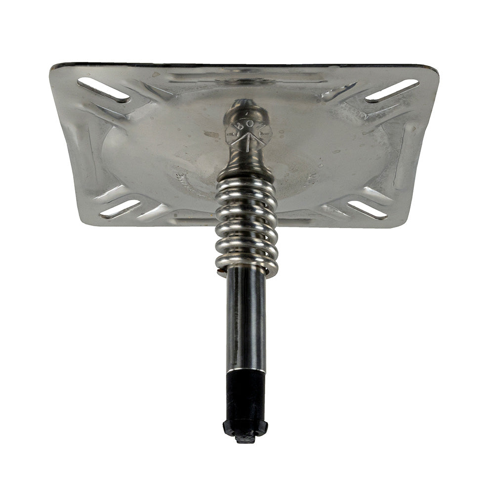 Springfield KingPin 7" x 7" Seat Mount w/Spring - Polished [1614201-PP] - Premium Seating from Springfield Marine - Just $68.99! 