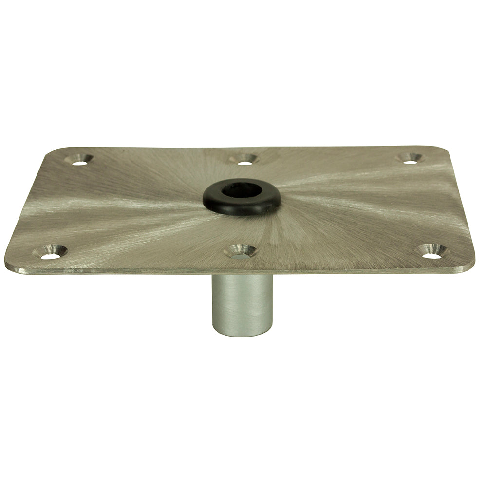 Springfield KingPin 6" x 8" - Stainless Steel - Rectangular Base (Standard) [1620004] - Premium Seating from Springfield Marine - Just $47.99! 