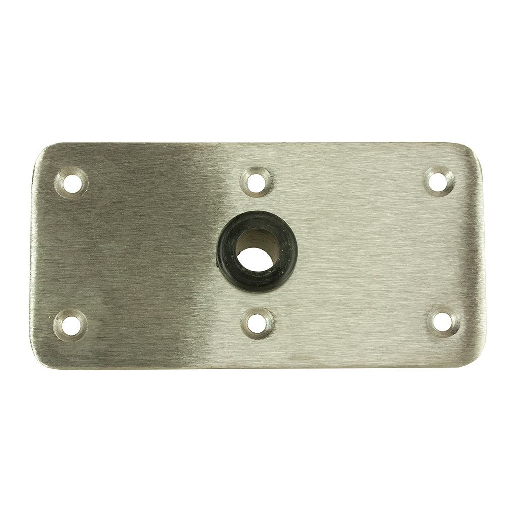 Springfield KingPin 4" x 8" - Stainless Steel - Rectangular Base (Standard) [1620005] - Premium Seating from Springfield Marine - Just $44.99! 